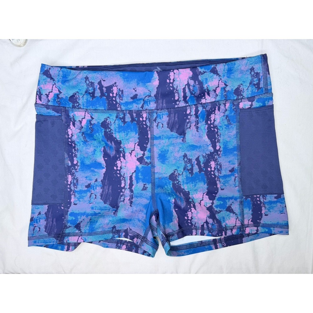 Rabbit Athletic Shorts Womens L Water Color  Pockets Running Hiking
